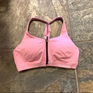 Victoria Secret Push Up zip-up Sports Bra